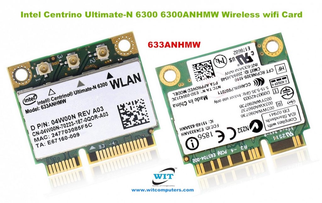 Intel Centrino Ultimate N 6300 6300ANHMW Wireless Wifi Card Intel