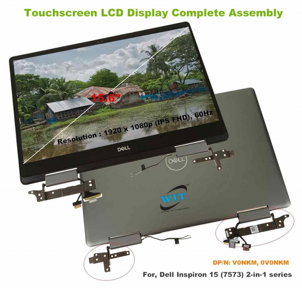 Inch Wxga Touchscreen Lcd Display Complete Assembly For Dell