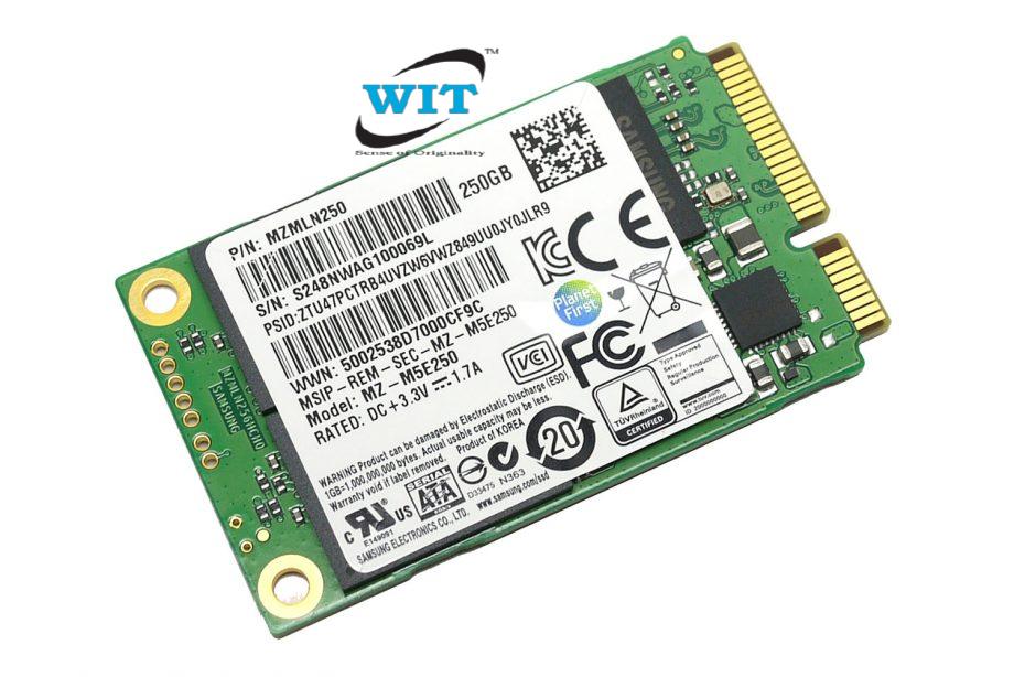 Peer Patience Migration 250GB mSATA Mini PCI-E internal Solid State Drive (SSD) 30*50mm Samsung  PM851 Series TLC MZ-M5E250 for Laptop, Server, Desktop and many more - WIT  Computers