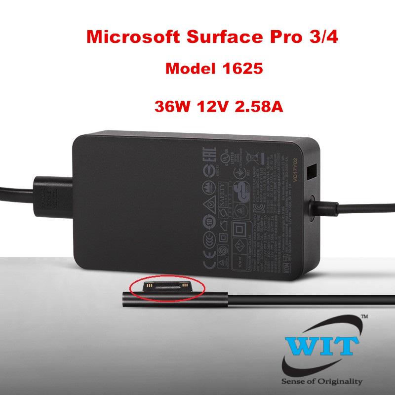 For Microsoft Surface Pro 4 3 Power Supply 1625 adapter 12V 2.58A charger 30W 
