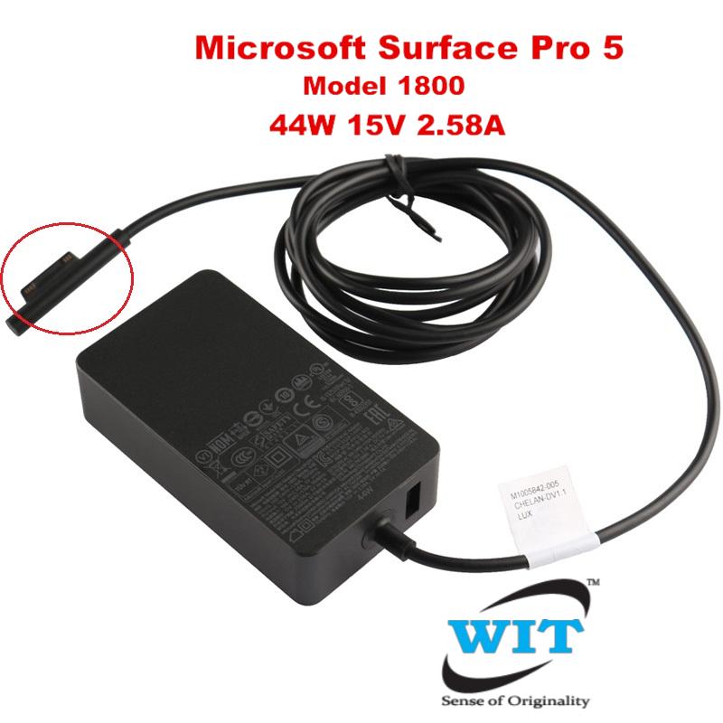 Original Pro Charger 44W 15V 2.58A Power Supply Compatible with Microsoft Surface Pro 6 Pro 5 Fits Model 1796 1800 Power Cord with 5V 1A USB Charging Port 