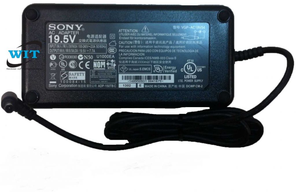 Sony 19.5V 7.7A 150W 6.0*4.4mm Original AC Adapter or Charger For Sony VGPAC19V54 ADP150TB C