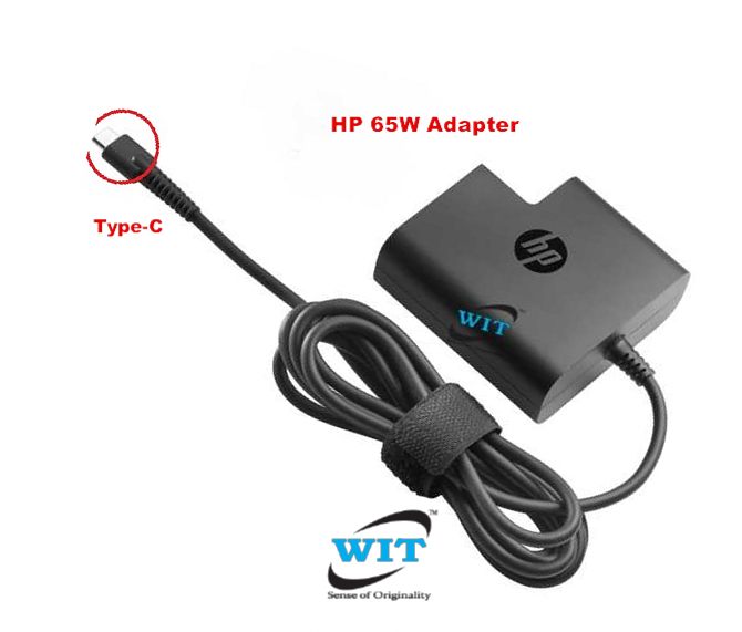 HP 65W USB-C Type-C Adapter or Charger For HP Spectre X2 X360 13-AE015DX  918170-002 TPN-CA06 (HP 65W Type-C Adapter) - WIT Computers