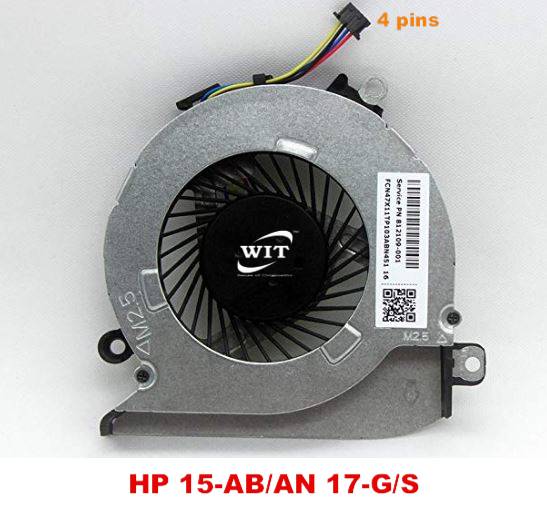 HP Pavilion 14-AB 14T-AB 15-AB 15T-AB Cpu Fan - 812109-001 806747-001 HP  Pavilion 15-AB 15 -AB000 812109-01 Laptop/Notebook CPU Cooling Fan - WIT ...