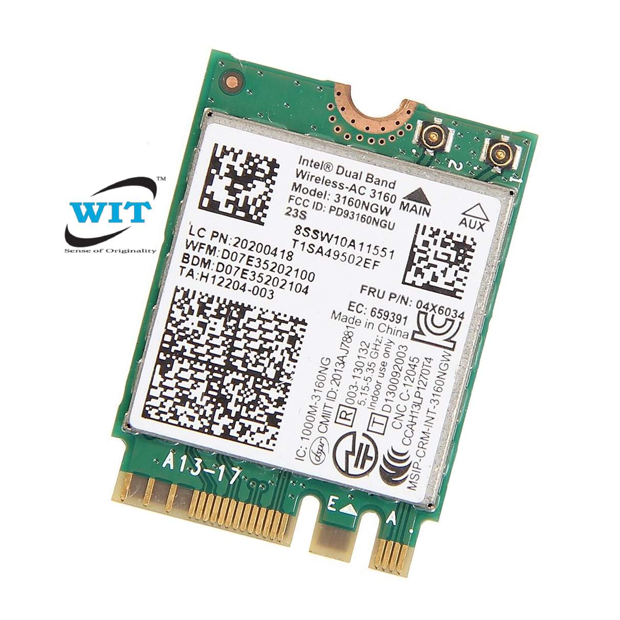 Bluetooth 4.0 Wireless Card AzureWave AW-NB136NF WiFi 802.11n 