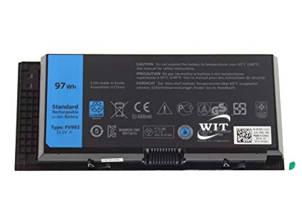 M6700 M6600 KJ321 Replacement Battery for Dell Precision M4800 M6800 Series Fits FV993 FJJ4W PG6RC V7M28 Laptop 