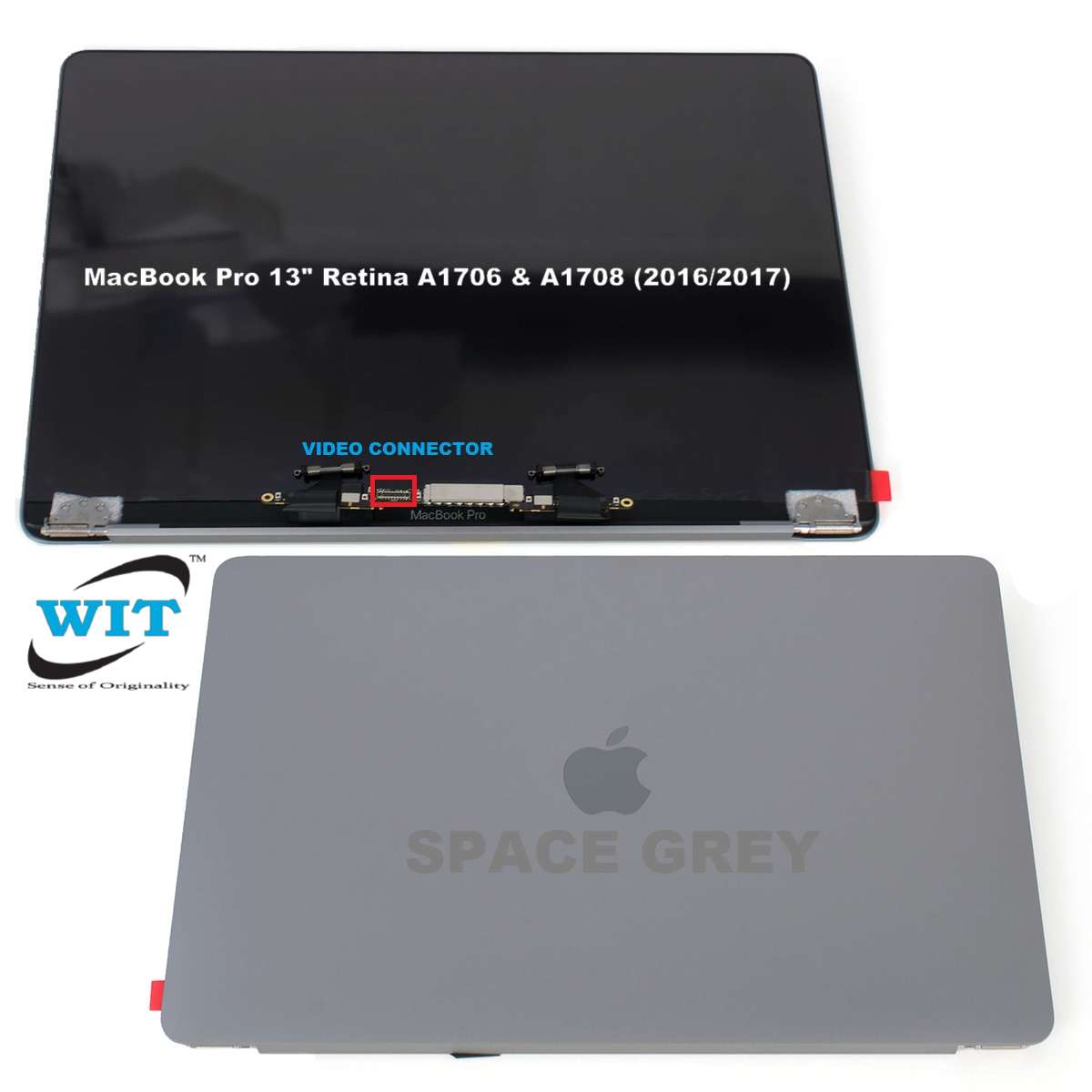 Lcd Screen Front bezel cover MacBook Pro 13" late 2016 model A1706/A1708 Grey