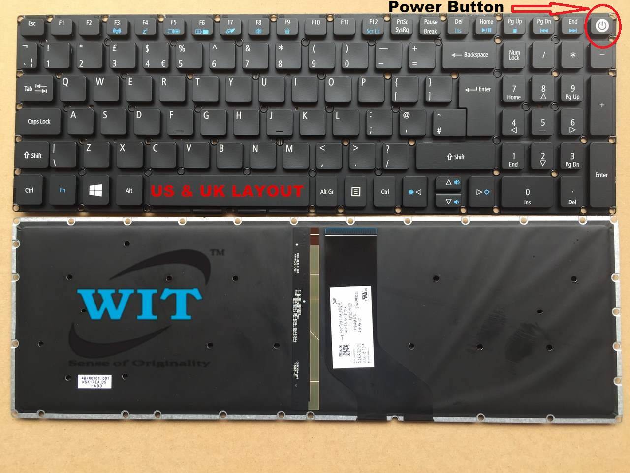 Rainbow Keyboard Cover 15.6 Inch Compatible Acer Aspire E15 E5-575 E5-575G E5-576G E5-574G E5-573 E5-532 E5-772 Acer Aspire A315 A715 Acer Aspire V15 V17 VN7-592G VN7-792G F5-571 F5-573G 