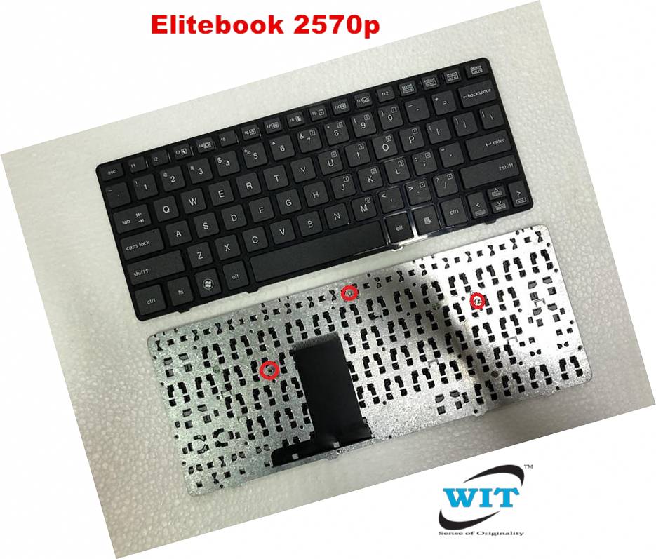TB® Replacement For HP EliteBook 2560 2560p 2570 UK Keyboard with Silver Frame Central Pointer Model 701979-031 700948-031 651390-031 Comes with One Year Warranty