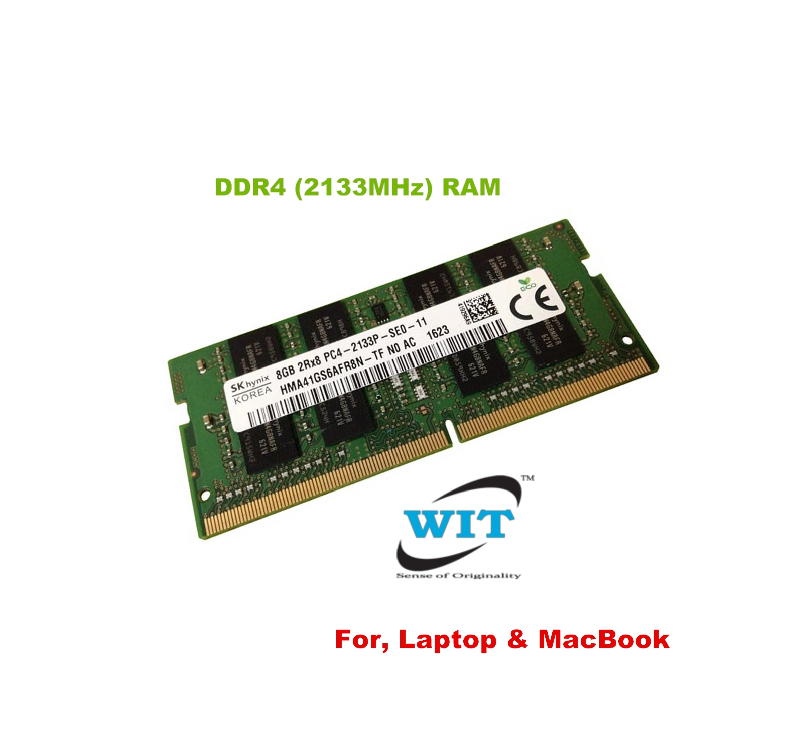 8GB PC4-17000 DDR4 2133MHz Memory(RAM) Module (Original) for Laptop &  Macbook