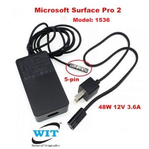 24W 12V 2A for Microsoft Surface RT Tablet Model 1512 (Windows RT) Magnetic  5-pin Wall Charger Adapter - WIT Computers