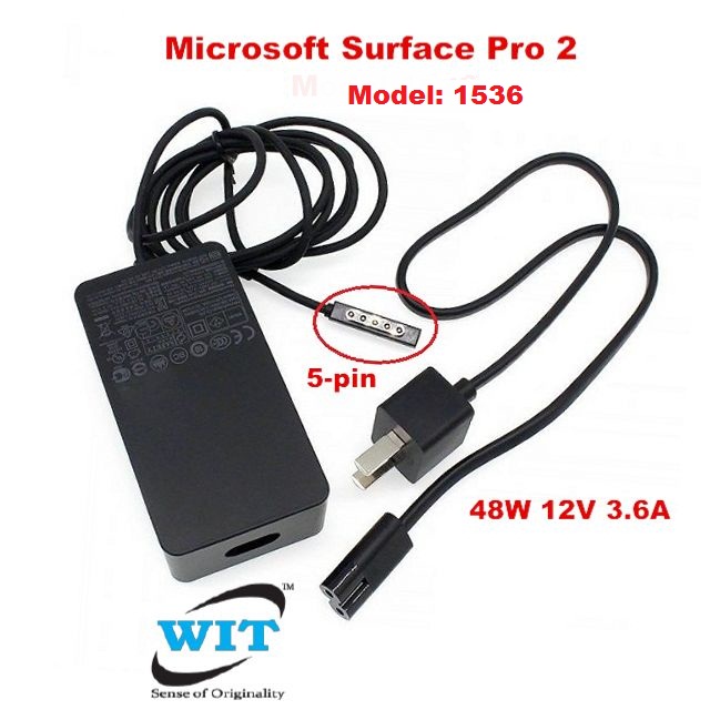 Original Microsoft 48W 12V 3.6A AC Power Charger Adapter Surface Pro1 Pro2 1536 