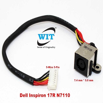 2X DC Power Jack Cable Connector Module Replacement Compatible with Dell Inspiron 17R N7110 DD0R03PB001 0H3T27