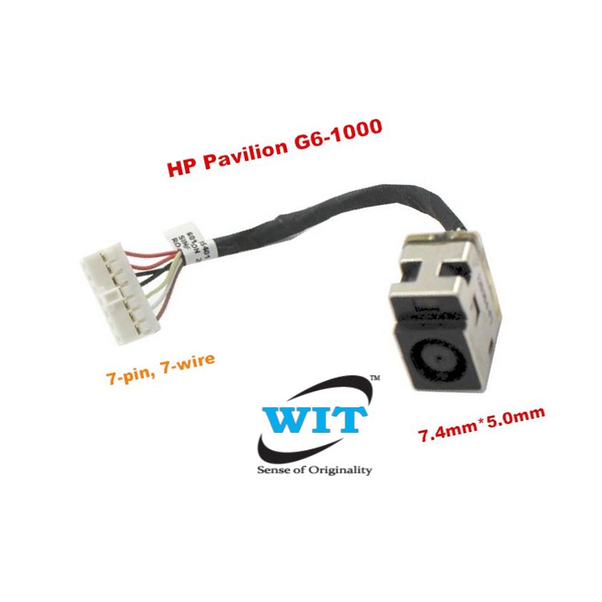 Lot of DC POWER JACK WITH CABLE PORT SOCKET FOR HP Pavilion DV4t-1000 4000 5100 