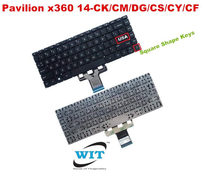 Hp Pavilion X360 14 Ck 14 Cm 14 Dg 14q Cs 14t Cm 14q Cy 14z Cm 14 Cf Series Usa Uk Layout Original Keyboard Without Frame Wit Computers