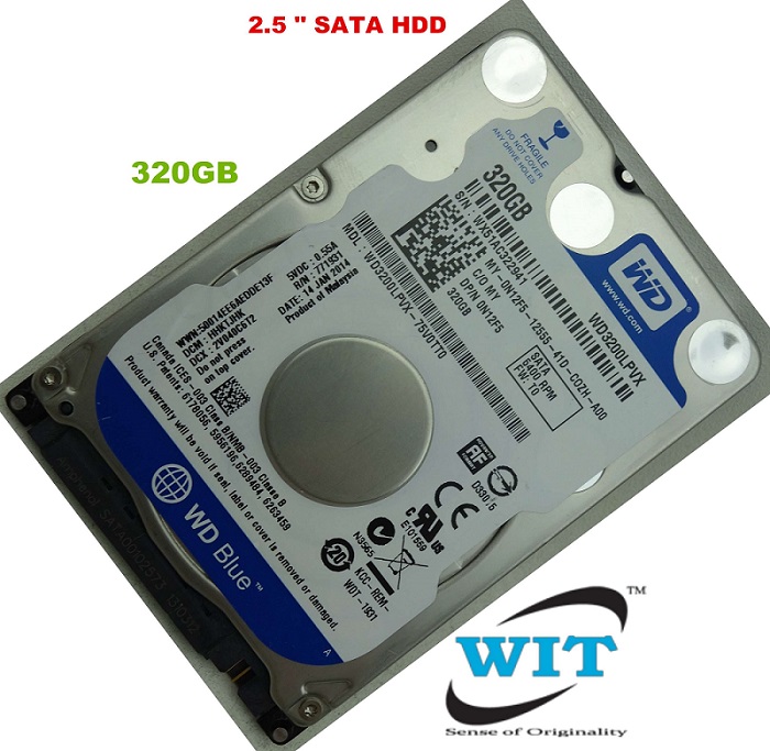 Hard Drive WD3200LPVX Western Digital Blue 320GB Internal 5400RPM 2.5" 