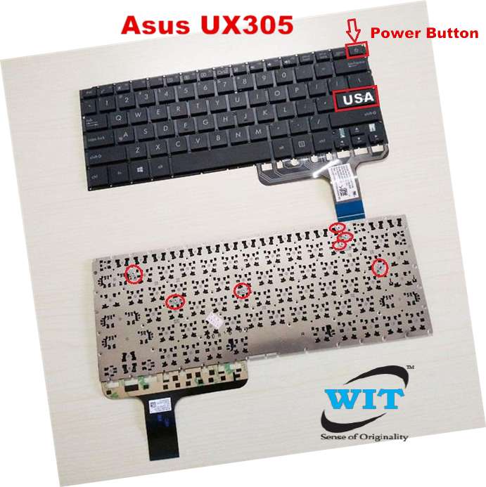 For Asus ZenBook 13inch UX305 UX305L UX305LA UX305UA UX305CA UX305F UK Keyboard