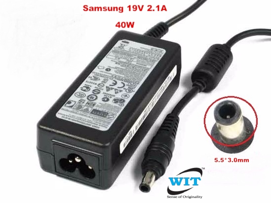 SAMSUNG 19V-2.1A 40W LAPTOP NOTEBOOK POWER AC ADAPTER CHARGER 