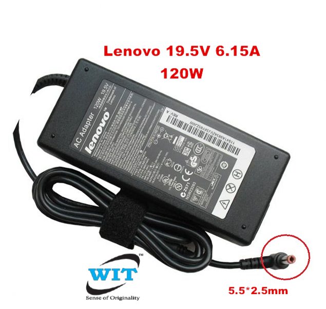 Lenovo 19.5V 6.15A 120W 5.5*2.5mm Original AC Power Adapter or Charger for  Lenovo laptop - WIT Computers