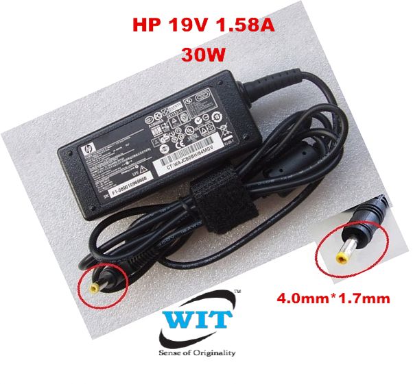 19V 1.58A 30W 4.0*1.7mm HP AC Power Adapter Charger for HP Mini 110-1037NR  110-1037TU PA-1300-04H NSW23579 493092-001 - WIT Computers
