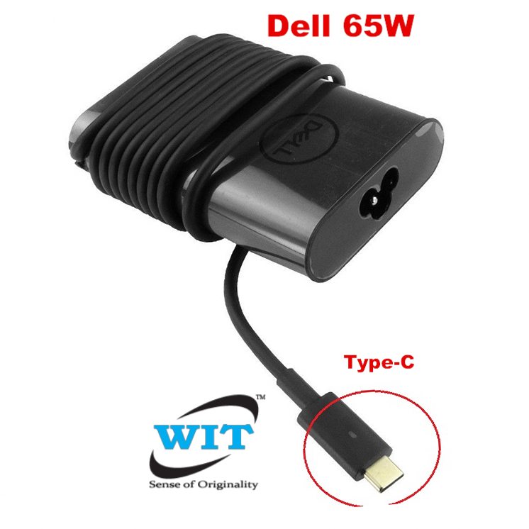 65W Type-C AC/DC Adapter Charger for Dell Chromebook 13 3380 Laptop Power Supply 