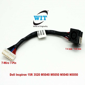 NEW Dell INSPIRON N5040 N5050 M5040 AC DC Power Jack Cable 50.4IP05.101 7DC46 