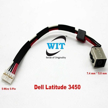 Cables Laptop DC Power Jack Connector with Cable fit for Dell Latitude 3450 CN-0RP8D4 RP8D4 Cable Harness Socket Occus Cable Length: 0RP8D4 