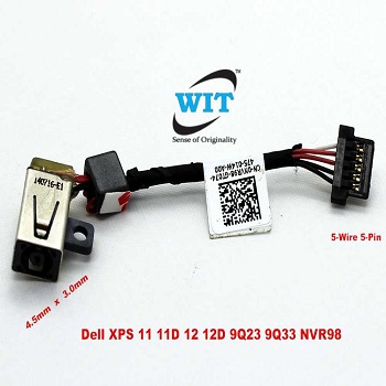DC Power Jack Cable Connector For Dell XPS 12 9Q33 – Replaces NVR98 0NVR98