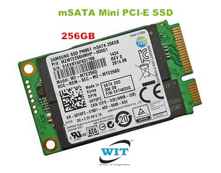 Comorama ~ side Interruption 256GB mSATA PCI-E internal Solid State Drive (SSD) 30*50mm Samsung PM851  Series TLC MZ-MTE256D for Laptop, Server, Desktop and many more - WIT  Computers