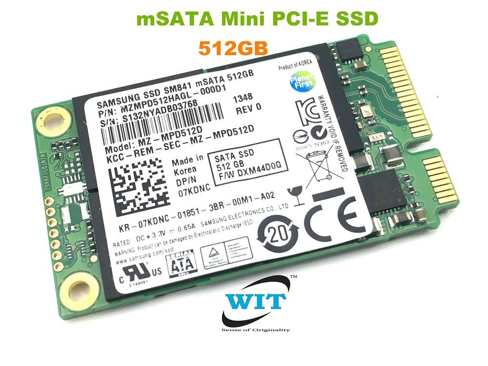 función Estar confundido Pence 512GB mSATA Mini PCI-E internal Solid State Drive (SSD) 30*50mm Samsung  PM851 Series TLC MZ-MTE5120 for Laptop, Server, Desktop and many more - WIT  Computers