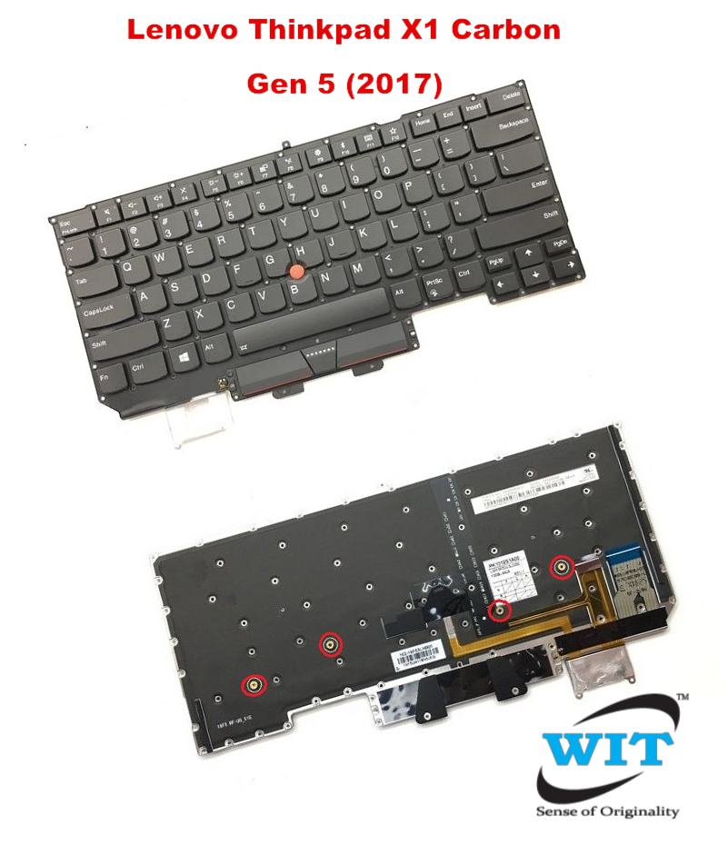 IBM Lenovo Thinkpad X1 Carbon Gen 5 2017 and Lenovo Thinkpad X1 Carbon 6th  Gen 2018 Type 20KH 20KG laptop Original Keyboard 01ER623 SN20M08031,  SN20P38706 - WIT Computers