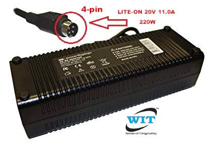 20V 11A 4-Pin AC Adapter For Dell Alienware Area 51-M D700 D700T D9K D900K M7700 
