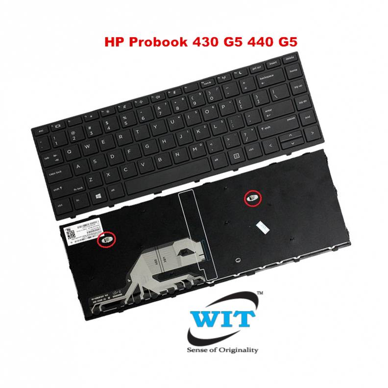 New Replacement for HP Probook 430 G5 440 G5 445 G5 Keyboard with Backlit with Frame US L01071-001
