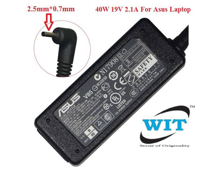 40W 19V  * ADP-40PH AB Original AC Adapter/Charger For Asus  Eee PC X101 1001 1005 ( Asus 40W Adapter ) - WIT Computers