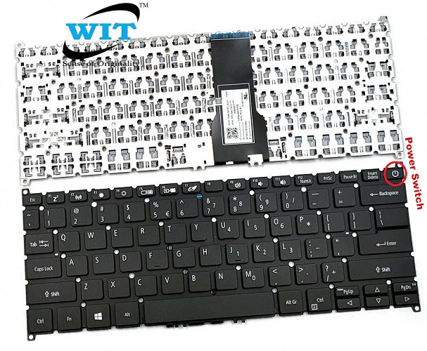 Power Key New for Acer Swift 3 SF314-54 SF314-54G SF314-54G-52L8 SF314-56G Laptop Keyboard US 