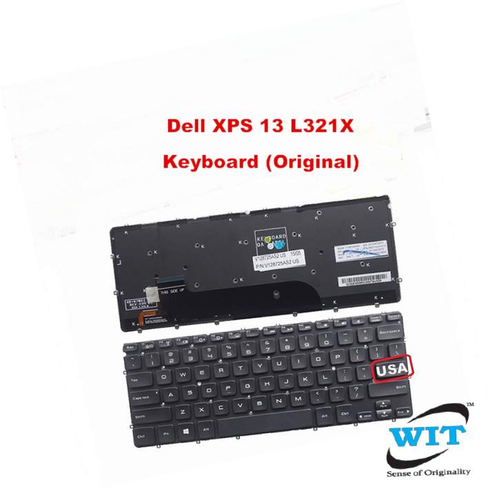 Eathtek Replacement Backlit Keyboard without Frame for DELL XPS 12 13 13R 13D 13Z L321X L322X series Black US Layout Compatible with part# 0X52TT X52TT AED13U00110 PK130S72A00 0P6DWF P6DWF