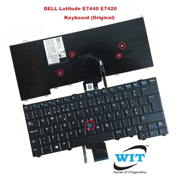 Mini Enter Key US Keyboard for Dell Latitude 12 7000 E7240 E7440 E7420 