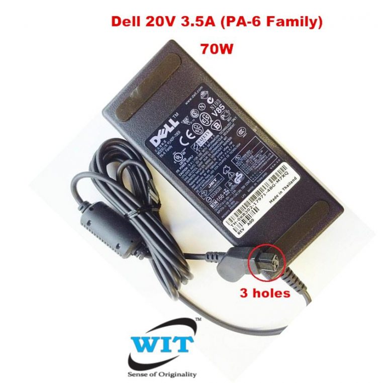 Dell 20V 3.5A 70W PA6 Family (3hole) Original Power Adapter or