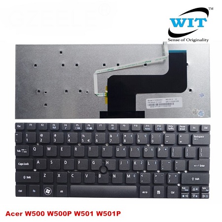 Teclado de repuesto Acer KB.I100A.174 0KN0-YF1UK01 V125962AK1 Iconia W500 W500P 