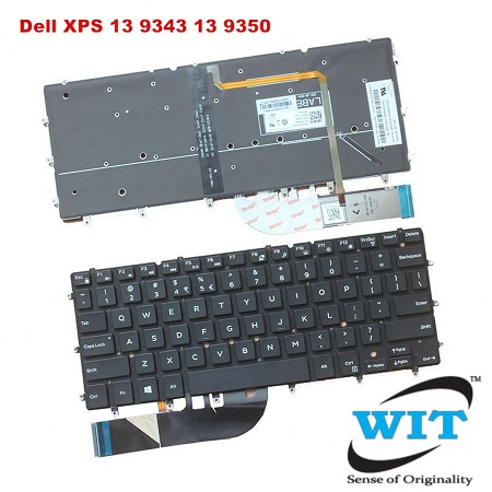 thumbnail image 2 of Individual Replacement Keycaps For Dell XPS 13 9343 9350 9360 & Inspiron 13 7359 – Black, QWERTY, Loose Keys 2 of 6
