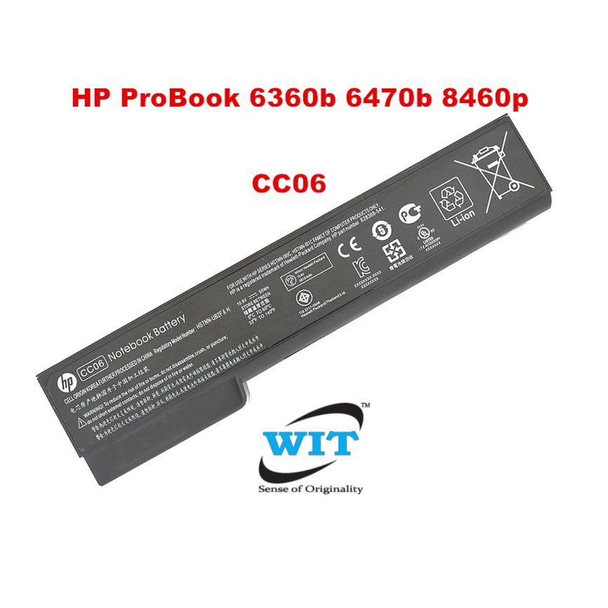 yan 6Cells Battery for HP ProBook 6360b 6460b 6465b 6560b 6565b 6470b 6475b 6570b CP 