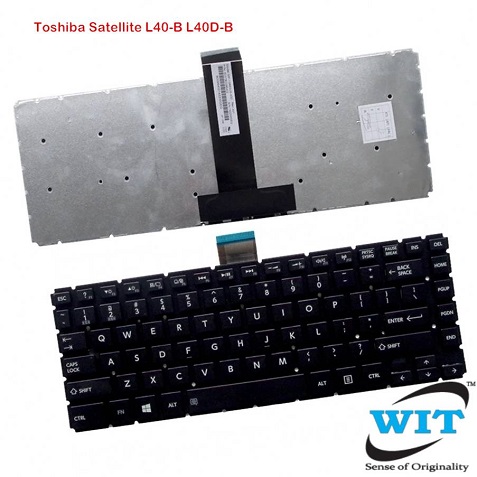 New Laptop Keyboard Without Frame Replacement for Toshiba Satellite L40-B L40D-B L40DT-B L40T-B L45-B L45D-B L45DT-B L45T-B US Layout White Color 