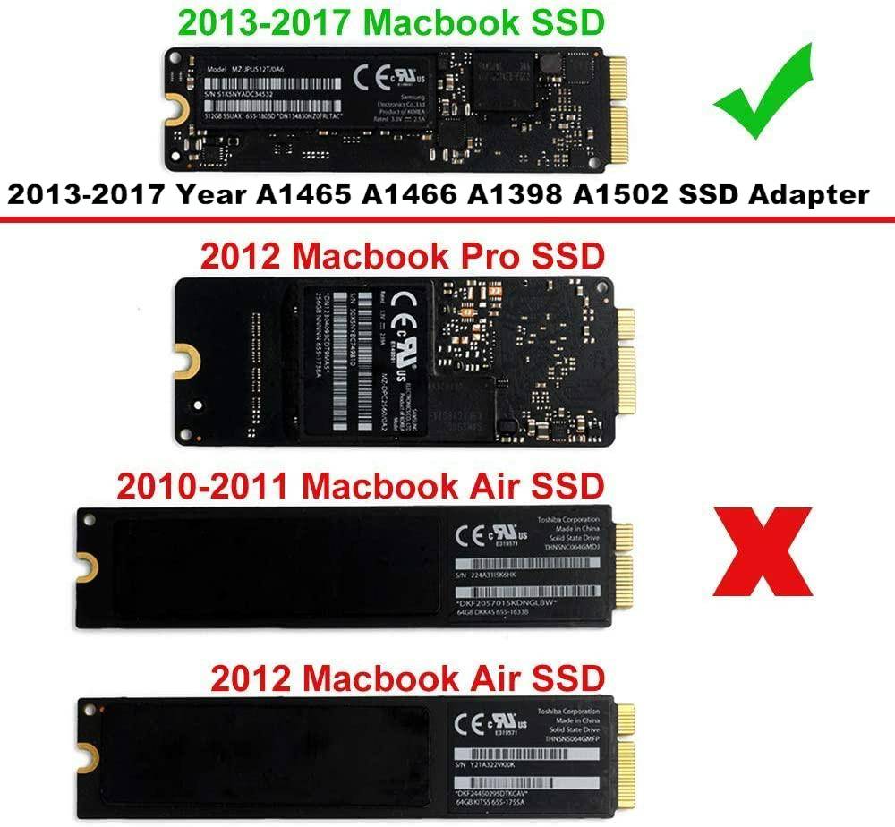 12+16 PIN MICRO USB 3.0 A MAC SSD HDD Enclosure per MacBook Air/2013-2016 Pro 
