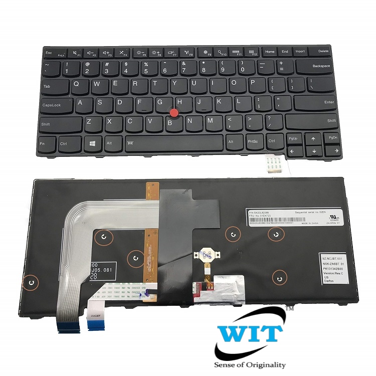 Lenovo Thinkpad T460s T470S Backlit Keyboard for Lenovo ThinkPad T470s -  01EN682 01EN723Laptop Keyboard/Keypad - WIT Computers