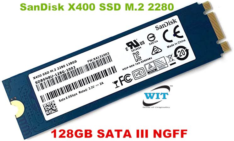 128GB SD8SN8U-128G-1006 and SD8SN8U-128G-1004, X400 & X600 Series 128GB SATA 6Gb/s M.2 2280 SATA III NGFF Solid State Drive(SSD) - WIT Computers