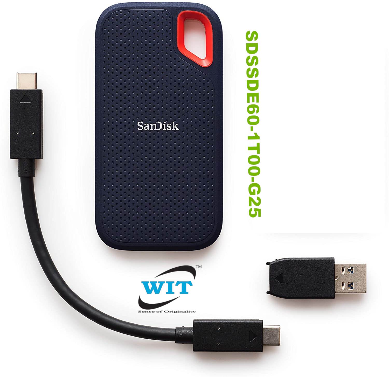 1TB SanDisk Extreme Portable SSD (SDSSDE60-1T00-G25 ) USB 3.1 Gen