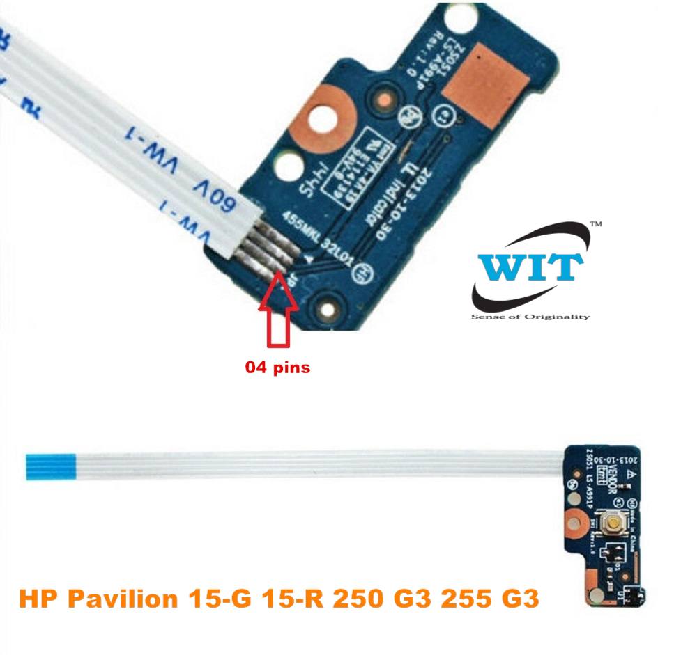 New Power Button Board with Cable for HP 15-G 749650-001 LS-A991P 455MKL32L01 04 