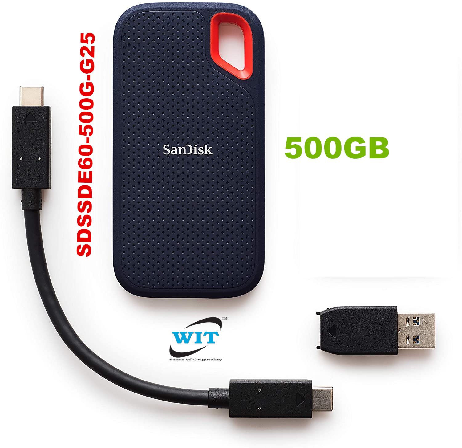 Disque dur portable SSD SanDisk PRO® V2 500 Go (SDSSDE61-500G-G25