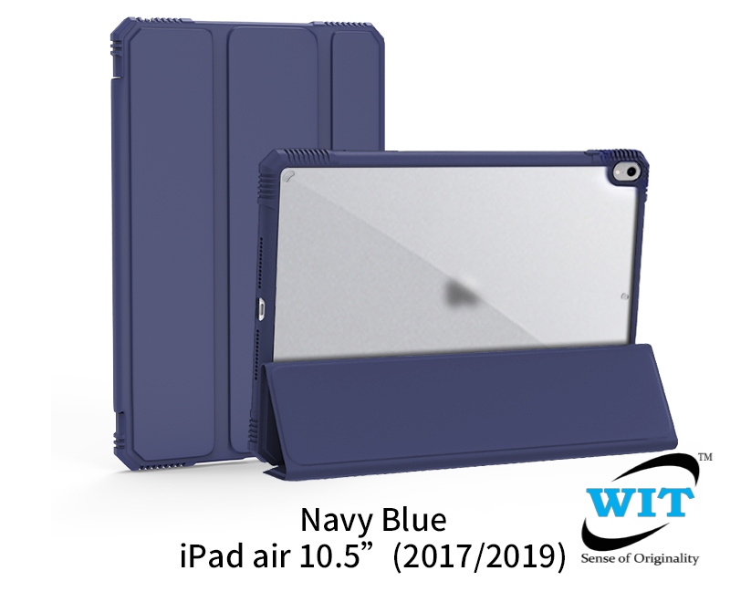 iPad Air 3 PRO 10.5 Case A2152 A1701 A1709 A2123 Soft Magnetic Cover Navy  Blue