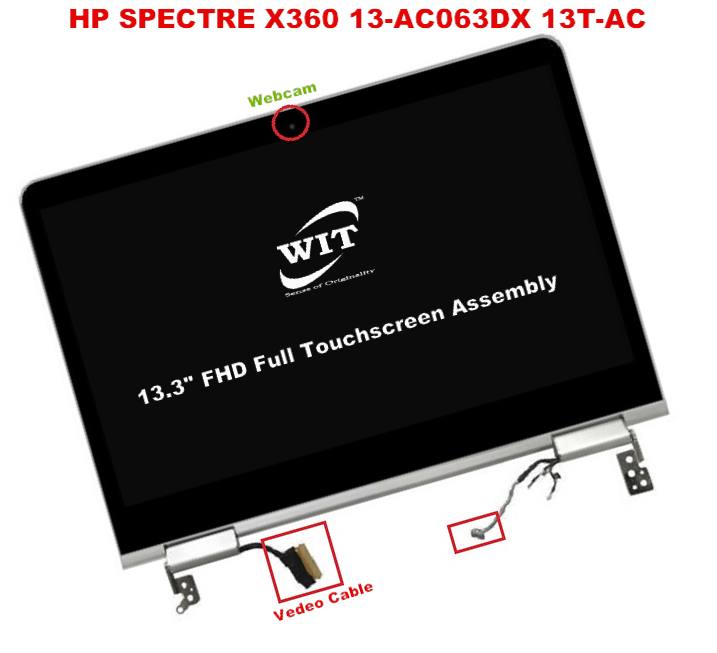HP SPECTRE X360 13-AC010CA 13T-AC000 LCD LED DISPLAY TOUCH SCREEN ASSEMBLY FHD 